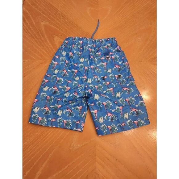 Beach bros boys flamingo swim trunks size 6 - Picture 2 of 2